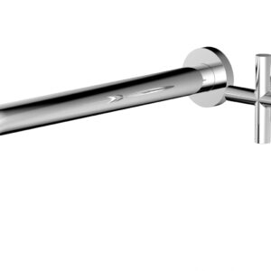 Phylrich Transition 12″ Single Handle Wall Lavatory Set – Cross Handle 120-15-12 – Polished Chrome