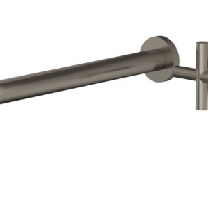 Phylrich Transition 12″ Single Handle Wall Lavatory Set – Cross Handle 120-15-12 – Pewter