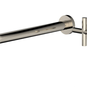 Phylrich Transition 12″ Single Handle Wall Lavatory Set – Cross Handle 120-15-12 – Polished Nickel
