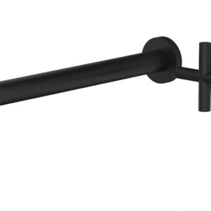 Phylrich Transition 12″ Single Handle Wall Lavatory Set – Cross Handle 120-15-12 – Matte Black