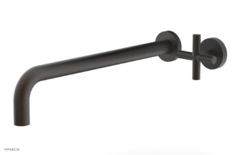 Phylrich Transition 14" Single Handle Wall Lavatory Set - Cross Handle 120-15-14 - Oil Rubbed Bronze