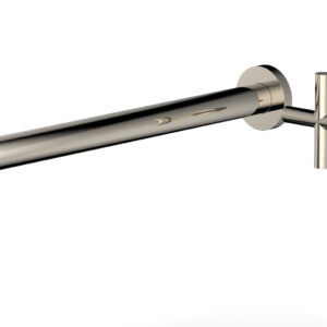 Phylrich Transition 14″ Single Handle Wall Lavatory Set – Cross Handle 120-15-14 – Polished Nickel