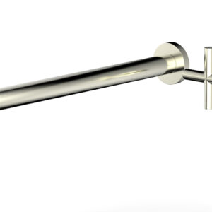 Phylrich Transition 14″ Single Handle Wall Lavatory Set – Cross Handle 120-15-14 – Satin Nickel