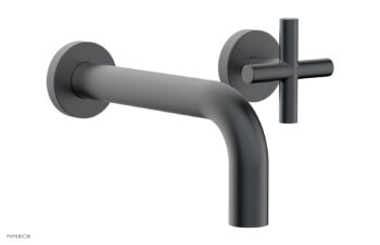 Phylrich TRANSITION - Single Handle Wall Lavatory Set - Cross Handles 120-15 - Gun Metal