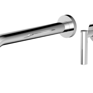 Phylrich Transition 10″ Single Handle Wall Lavatory Set – Lever Handle 120-16-10 – Polished Chrome