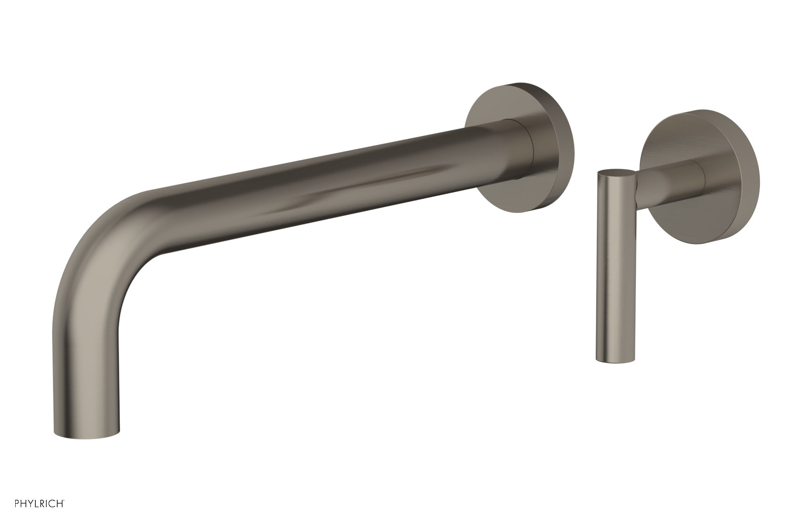 Phylrich Transition 10" Single Handle Wall Lavatory Set - Lever Handle 120-16-10 - Pewter