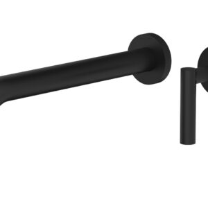 Phylrich Transition 10″ Single Handle Wall Lavatory Set – Lever Handle 120-16-10 – Matte Black