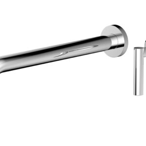 Phylrich Transition 12″ Single Handle Wall Lavatory Set – Lever Handle 120-16-12 – Polished Chrome