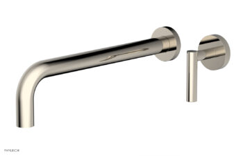 Phylrich Transition 12" Single Handle Wall Lavatory Set - Lever Handle 120-16-12 - Polished Nickel