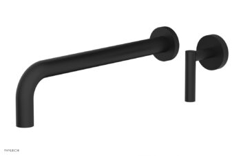 Phylrich Transition 12" Single Handle Wall Lavatory Set - Lever Handle 120-16-12 - Matte Black