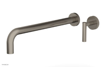 Phylrich Transition 14" Single Handle Wall Lavatory Set - Lever Handle 120-16-14 - Pewter