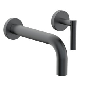 Phylrich TRANSITION – Single Handle Wall Lavatory Set – Lever Handles 120-16 – Gun Metal