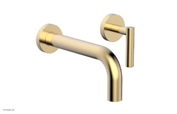 Phylrich TRANSITION - Single Handle Wall Lavatory Set - Lever Handles 120-16 - Satin Brass
