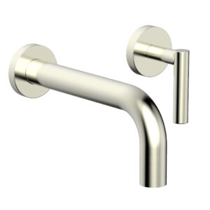 Phylrich TRANSITION – Single Handle Wall Lavatory Set – Lever Handles 120-16 – Satin Nickel