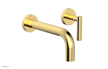 Phylrich TRANSITION - Single Handle Wall Lavatory Set - Lever Handles 120-16 - Polished Gold