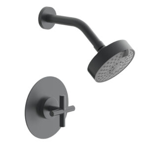 Phylrich TRANSITION – Pressure Balance Shower Set – Cross Handle 120-21 – Gun Metal