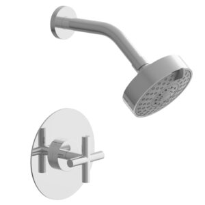 Phylrich TRANSITION – Pressure Balance Shower Set – Cross Handle 120-21 – Polished Chrome