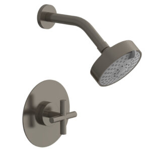 Phylrich TRANSITION – Pressure Balance Shower Set – Cross Handle 120-21 – Pewter
