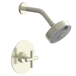 Phylrich TRANSITION – Pressure Balance Shower Set – Cross Handle 120-21 – Satin Nickel