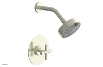 Phylrich TRANSITION - Pressure Balance Shower Set - Cross Handle 120-21 - Satin Nickel