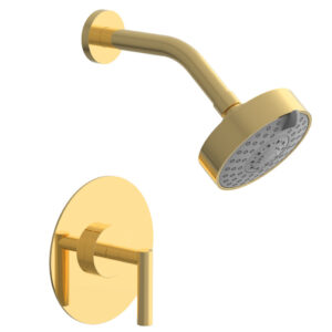Phylrich TRANSITION – Pressure Balance Shower Set – Lever Handle 120-22 – Polished Gold