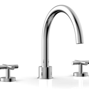 Phylrich TRANSITION – Deck Tub Set – Cross Handles 120-40 – Polished Chrome