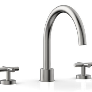 Phylrich TRANSITION – Deck Tub Set – Cross Handles 120-40 – Satin Chrome