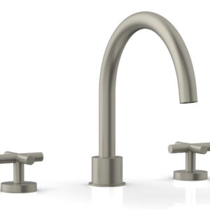 Phylrich TRANSITION – Deck Tub Set – Cross Handles 120-40 – Burnished Nickel