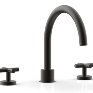 Phylrich TRANSITION – Deck Tub Set – Cross Handles 120-40 – Oil Rubbed Bronze