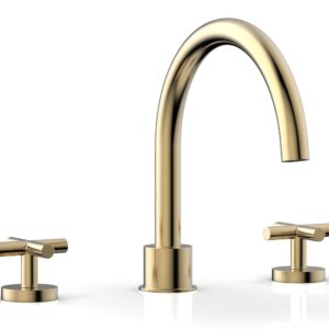 Phylrich TRANSITION – Deck Tub Set – Cross Handles 120-40 – Satin Brass