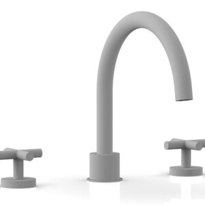 Phylrich TRANSITION – Deck Tub Set – Cross Handles 120-40 – Satin White