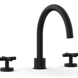 Phylrich TRANSITION – Deck Tub Set – Cross Handles 120-40 – Matte Black
