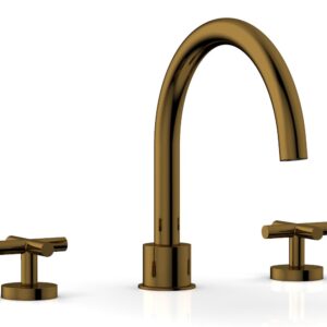 Phylrich TRANSITION – Deck Tub Set – Cross Handles 120-40 – French Brass