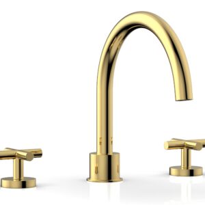 Phylrich TRANSITION – Deck Tub Set – Cross Handles 120-40 – Polished Gold