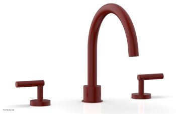Phylrich TRANSITION - Deck Tub Set - Lever Handles 120-41 - Red