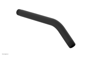 Phylrich 10" Angled Shower Arm 12365 - Matte Black