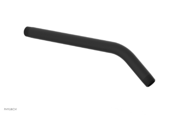 Phylrich 12" Angled Shower Arm 12366 - Matte Black