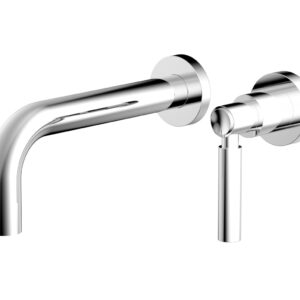 Phylrich Basic Single Handle Wall Lavatory Set – Lever Handle D130-15 – Polished Chrome