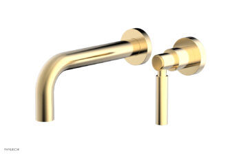 Phylrich Basic Single Handle Wall Lavatory Set - Lever Handle D130-15 - Satin Brass