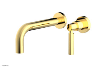 Phylrich Basic Single Handle Wall Lavatory Set - Lever Handle D130-15 - Polished Gold