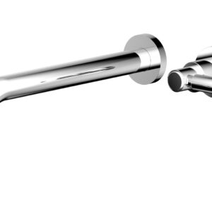 Phylrich Basic 10″ Single Handle Wall Lavatory Set – Lever Handle D130-16 – Polished Chrome