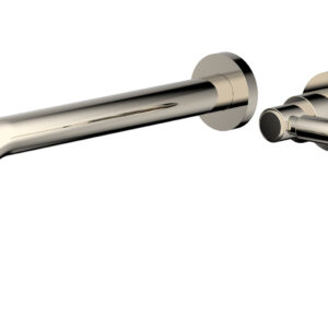 Phylrich Basic 10″ Single Handle Wall Lavatory Set – Lever Handle D130-16 – Polished Nickel