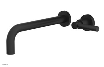 Phylrich Basic 10" Single Handle Wall Lavatory Set - Lever Handle D130-16 - Matte Black