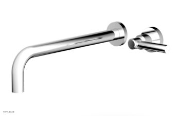 Phylrich Basic 12" Single Handle Wall Lavatory Set - Lever Handle D130-17 - Polished Chrome