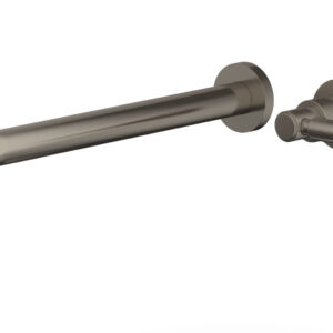 Phylrich Basic 12″ Single Handle Wall Lavatory Set – Lever Handle D130-17 – Pewter