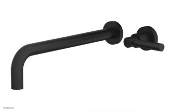 Phylrich Basic 12" Single Handle Wall Lavatory Set - Lever Handle D130-17 - Matte Black
