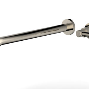 Phylrich Basic 14″ Single Handle Wall Lavatory Set – Lever Handle D130-18 – Polished Nickel