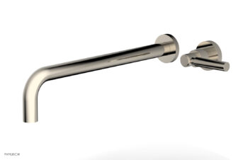 Phylrich Basic 14" Single Handle Wall Lavatory Set - Lever Handle D130-18 - Polished Nickel