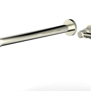 Phylrich Basic 14″ Single Handle Wall Lavatory Set – Lever Handle D130-18 – Satin Nickel