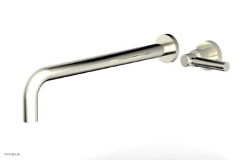 Phylrich Basic 14" Single Handle Wall Lavatory Set - Lever Handle D130-18 - Satin Nickel